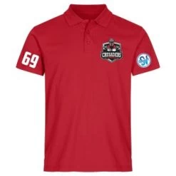 Crusaders Team Polo Rot