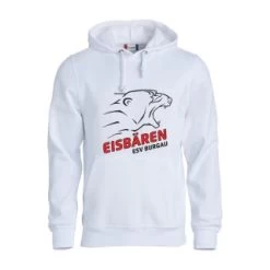 Eisbären Burgau Fan-Hoody "Big-Logo"- White