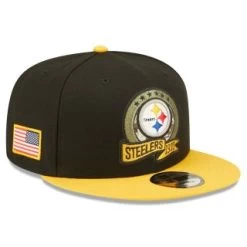 NewEra NFL 22 Salute To Service 9FIFTY Snapback Cap - Pittsburgh Steelers