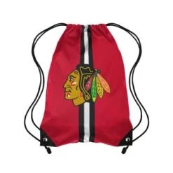 NHL Team Stripe Drawstring Backpack - Chicago Blackhawks