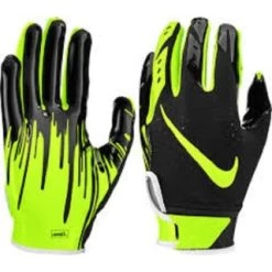 Nike Vapor Jet 5.0 Youth Glove, Black/Volt