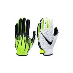 Nike Vapor Jet 5.0 Youth Glove, White/MetallicSilver/Black