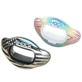 Shock Doctor 2 Pack Shields - Color Chrome Flag/Silver ( Shields Only !! )