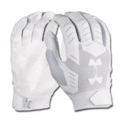 Under Armour F6 Glove Youth, White/Aluminium